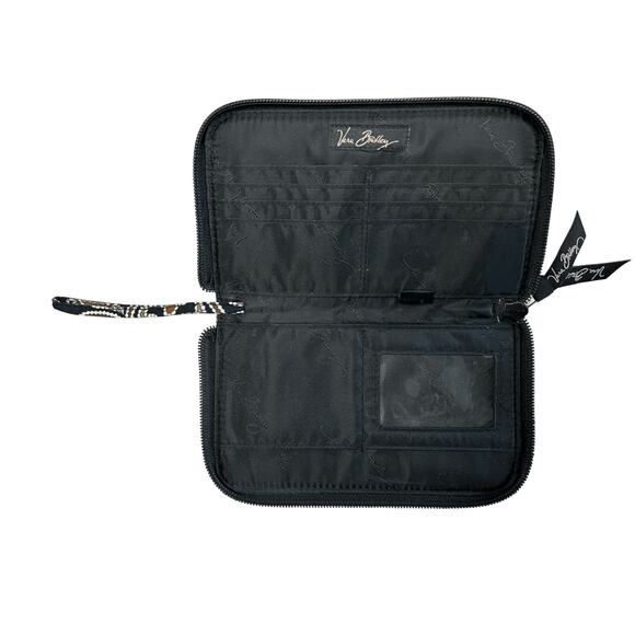 Vera Bradley‎ 2008 "Caffe' Latte" Hope Toile Hidden Wristlet Wallet Brown Black - Picture 3 of 8